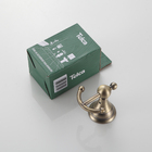Gancho De Banheiro Suporte Toalha Rosto Antigo Bronze Metal
