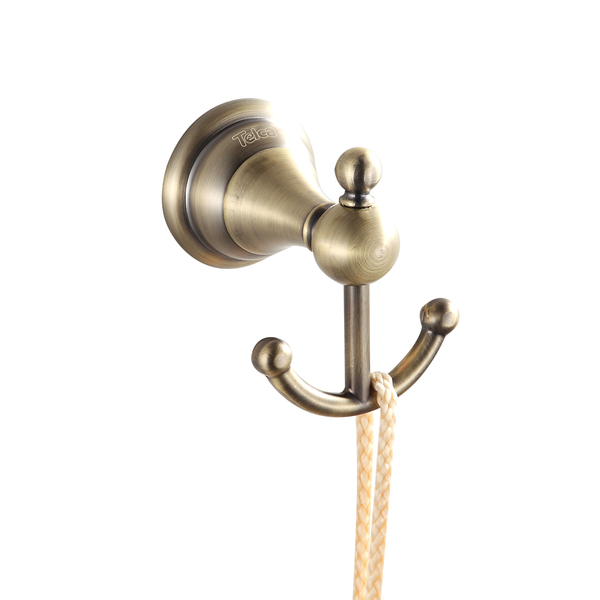 Gancho De Banheiro Suporte Toalha Rosto Antigo Bronze Metal