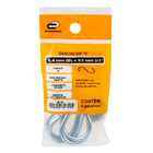 Gancho de Encaixe Aço Zincado 15kg 4 unidades Standers