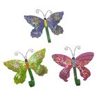 Gancho De Ferro Kit Com 3 Chapeu Bolsa Bone Borboleta Enfeite