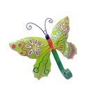 Gancho De Ferro Kit Com 3 Chapeu Bolsa Bone Borboleta Enfeite