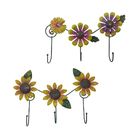 Gancho De Ferro Triplo Flores Para Chapeu Bolsa Bone Enfeite