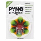 Gancho de Nano Sucção até 5kg Plástico Flor Verde e Laranja 1 unidade Pyno
