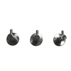 Gancho de Parafusar até 2kg Aço Inox 3 peças