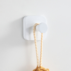 Gancho De Parede Branco Suporte Toalha Rosto Banho Metal