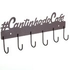 Gancho De Parede Cantinho Do Café Aço Corten