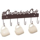 Gancho De Parede Cantinho Do Café Aço Corten