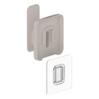 Gancho de Parede Plástico 8,5x7x4cm Bege Eleve OU