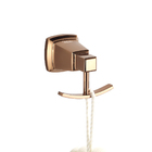 Gancho De Parede Rose Para Toalhas Rosto E Banho Latão