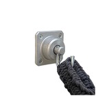 Gancho de Rede Silencioso 180kg de Parafusar Aço Carbono Prata 2 peças