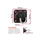 Gancho de Rede Silencioso 180kg de Parafusar Aço Carbono Preto 2 peças