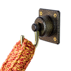 Gancho de Rede Silencioso 180kg de Parafusar Aço Carbono Ouro Velho 2 peças