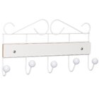 Gancho Decorativo De Parede Barroco Branco