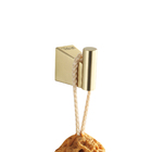 Gancho Dourado Escovado Cabide Suporte Toalha Banho Parede