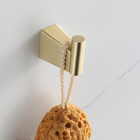 Gancho Dourado Escovado Cabide Suporte Toalha Banho Parede