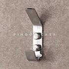 Gancho Duplo De Toalha Itiquira Pingoo.casa - Prata