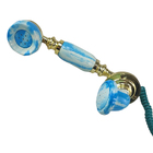 Gancho Monofone Telefone Fixo Linha Estilo Retro Azul Decoraç