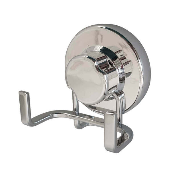 Gancho Multiuso Com Ventosa Duplo Faciliti Cabideiro De Pared