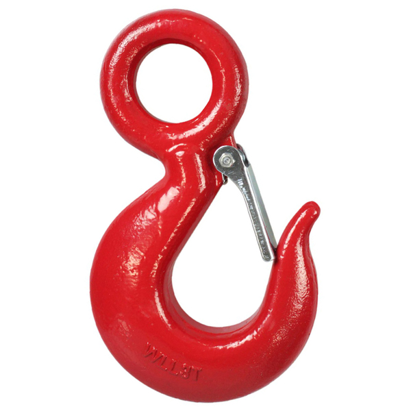 Gancho Olhal com Trava até 2T 230x100mm Aço Carbono Carbografite