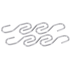 Gancho para Barra de Parafusar até 2kg Aço 6 unidades Delinia