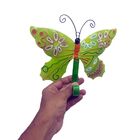 Gancho Para Chapeu Bolsa Bone De Ferro Borboleta Enfeite Pend