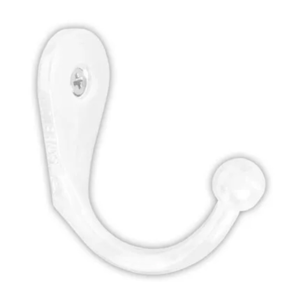 Gancho Para Porta Chaves Plastico Branco C 10