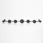 Gancho Parede Decorativo Mdf Metal Conjunto Dots Preto