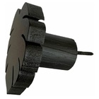 Gancho Pendurador Pino Espelho Adnet Criativo Folha Preta