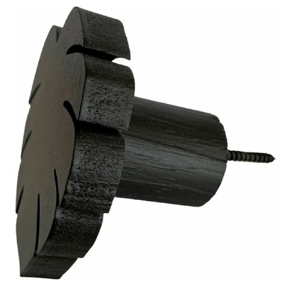 Gancho Pendurador Pino Espelho Adnet Criativo Folha Preta