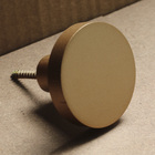 Gancho Pendurador Redondo De Madeira 6,5 Cm - Dourado