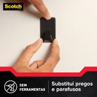 Gancho Polietileno Adesivo Preto Scotch