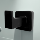 Gancho Porta Toalha De Rosto Preto Fosco Cabide Simples Supor