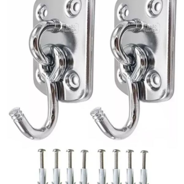 Gancho Rede Balanço Aco Inox Polido 150kg