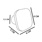 Gancho Suporte Decorativo De Madeira Sonhe Branco 6x6x5 Cm -