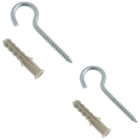 Gancho Zincado 3,3 X 60 C/bucha 06 Mm Ct - C/04 Unidades