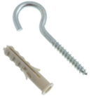 Gancho Zincado 3,3 X 60 C/bucha 06 Mm Ct - C/04 Unidades