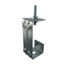 Gancho curto perfilado 38x38mm aço Zincado Seb Brasil