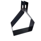 Gancho horizontal eletrocalha 100x50mm cor preta seb Brasil