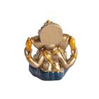 Ganesha Mini Em Resina Azul