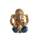Ganesha Mini Em Resina Azul