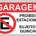 Garagem Placa Proibido Estacionar  Grande - 60x40 - Guincho