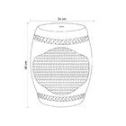 Garden Seat Xangai Rivatti Prata