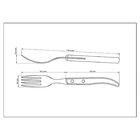 Garfo De Mesa Tramontina Polywood Tramontina