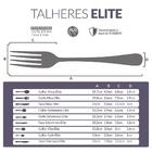 Garfo De Sobremesa Elite Geométrico 6 Peças Moda Do Chef