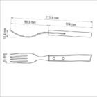 Garfo Jumbo Lamina Aço Inox Tramontina