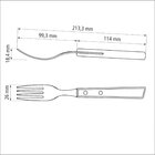 Garfo Jumbo Lamina Aço Inox Tramontina