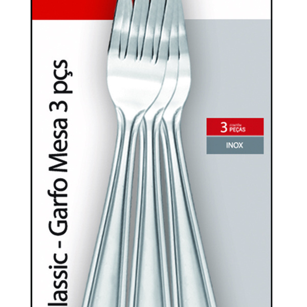 Garfo Mesa Classic 3 Peças Class Home