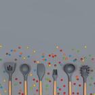 Garfo Para Massa Silicone Gray Collection