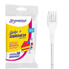 Garfo Sobremesa Rosa C/50 - Strawplast