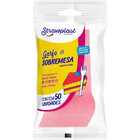 Garfo Sobremesa Rosa C/50 - Strawplast